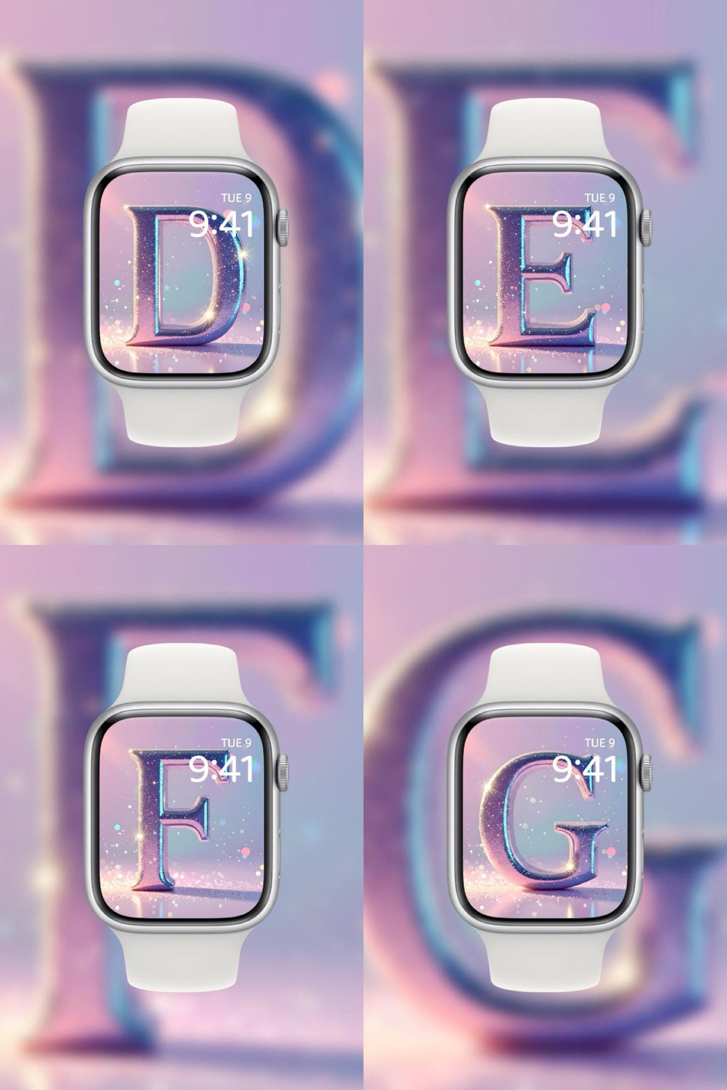 Dream Dusted ✨ 💖 (2-pack) | Custom Glitter Apple Watch Wallpaper