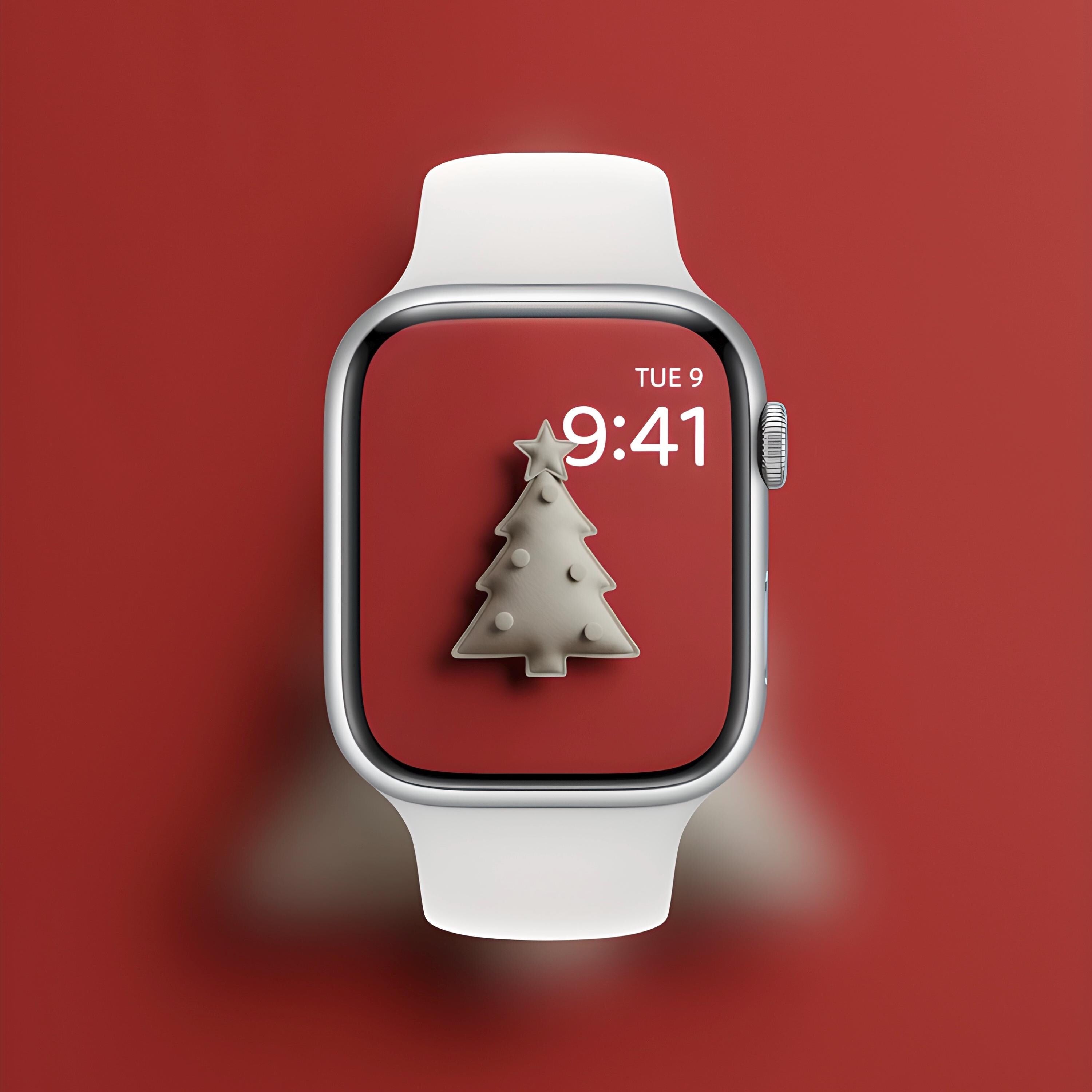 The Muted Christmas Collection 🎄 👑 Apple Watch Christmas Wallpaper