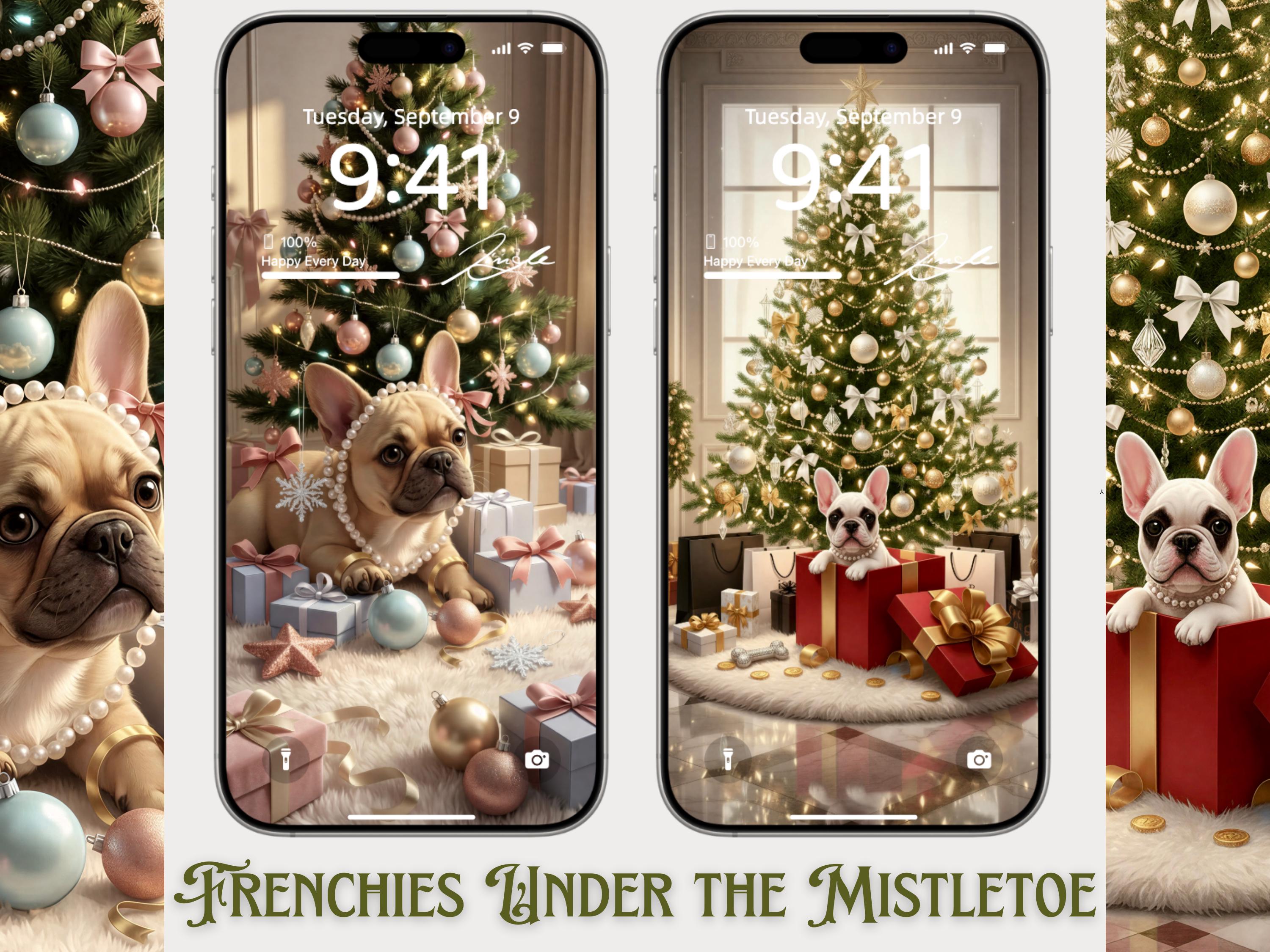 Frenchies Under the Mistletoe 🎄🐾 (2-pack digital download)