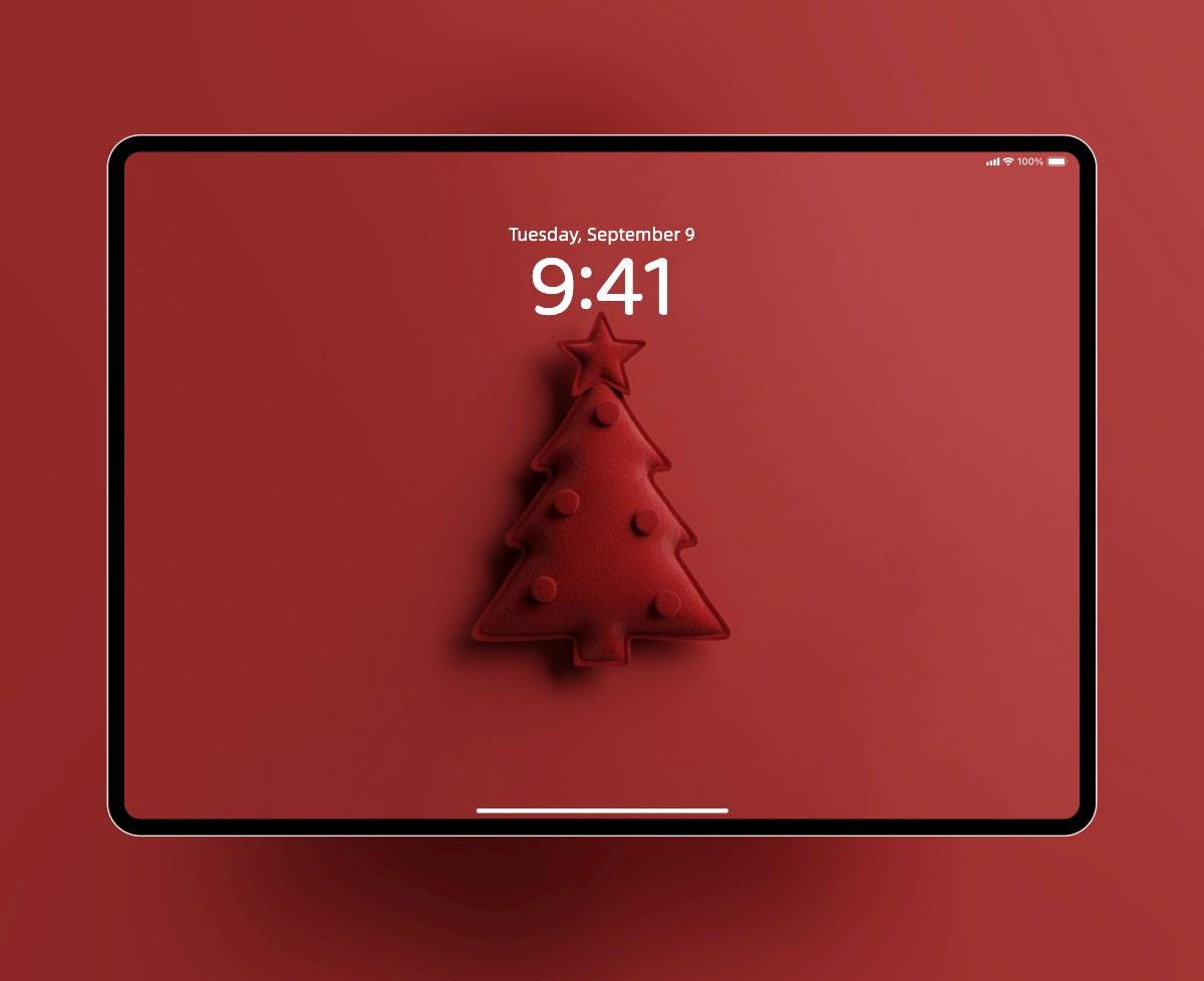 The Muted Christmas Collection 🎄 👑 iPad Christmas Wallpaper