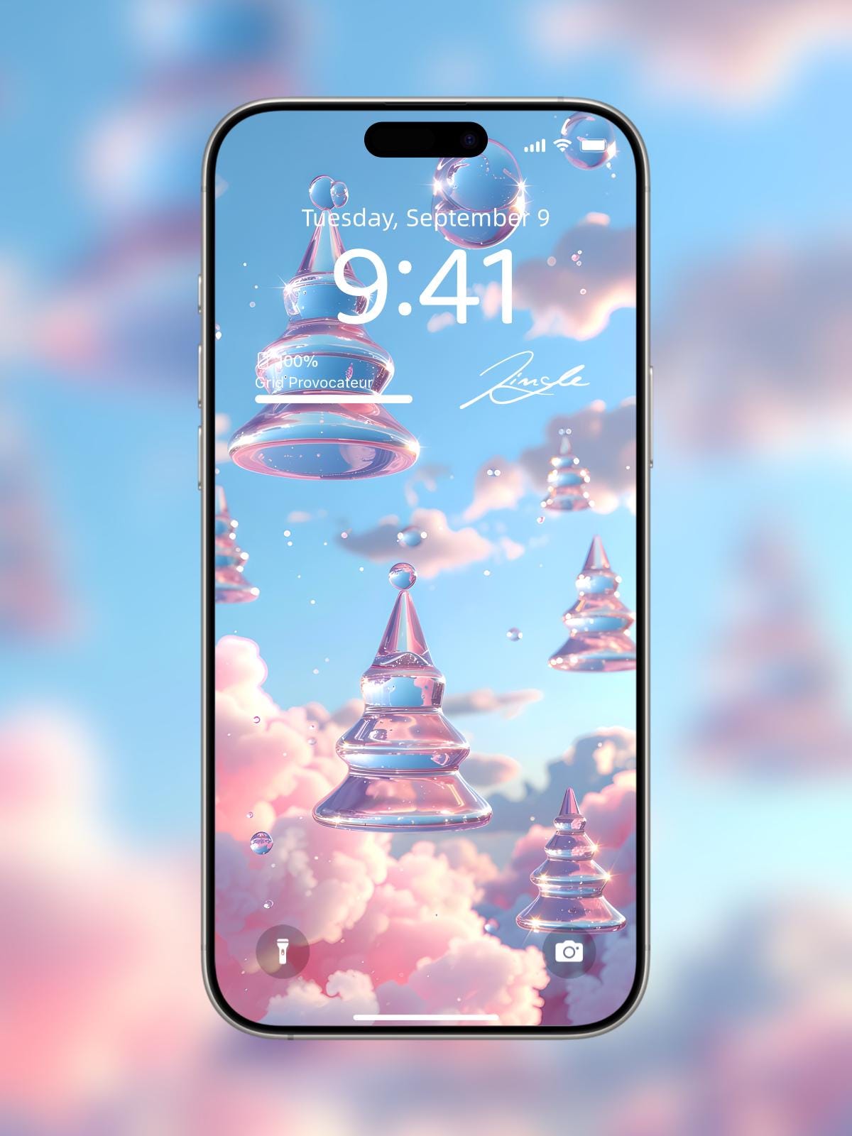 The Bubble-Light Christmas 🫧 🌲 (2-pack digital download) | iPhone Wallpaper