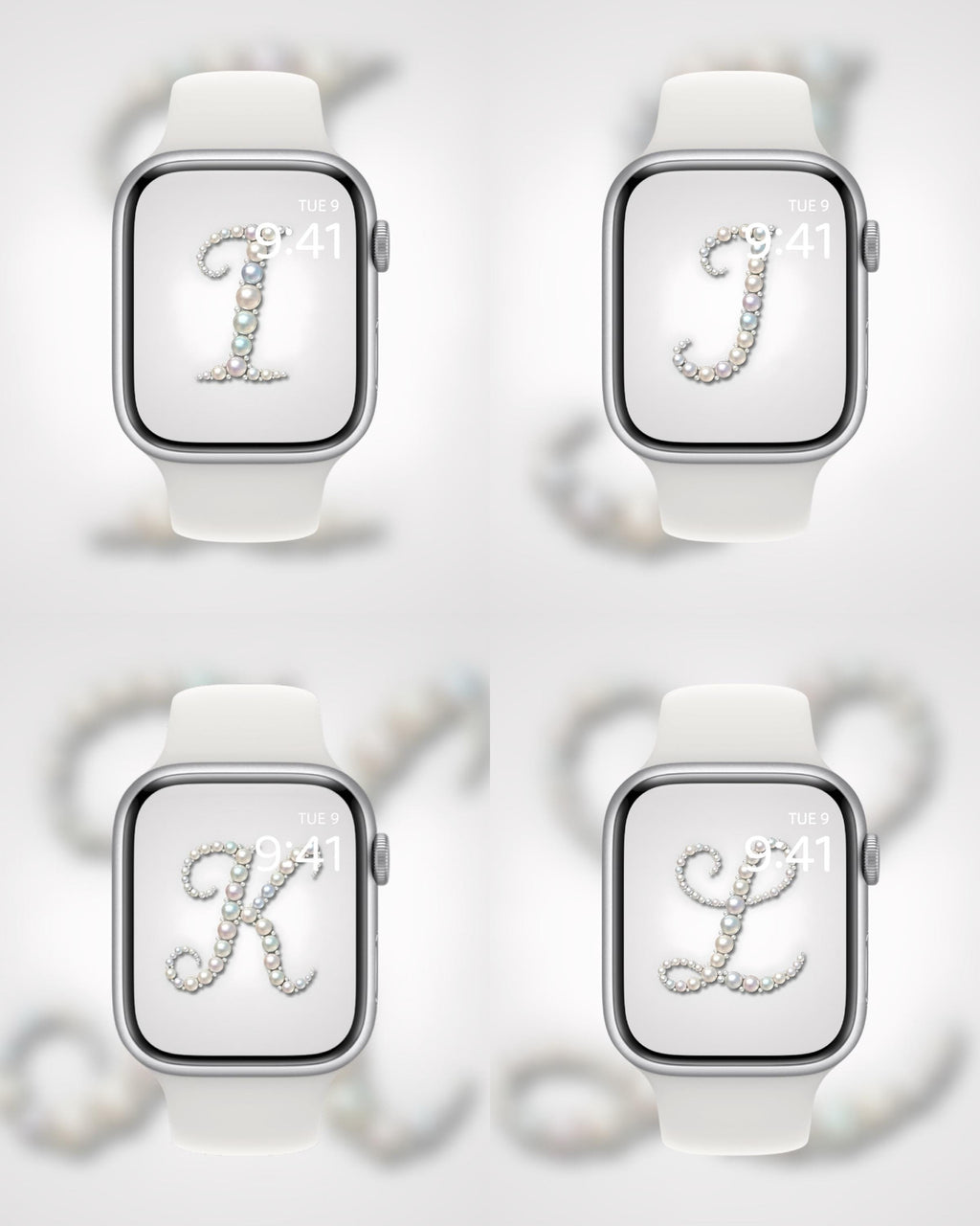 Mother of Pearl: The Monogram Edition (Digital Download) Apple Watch Wallpaper