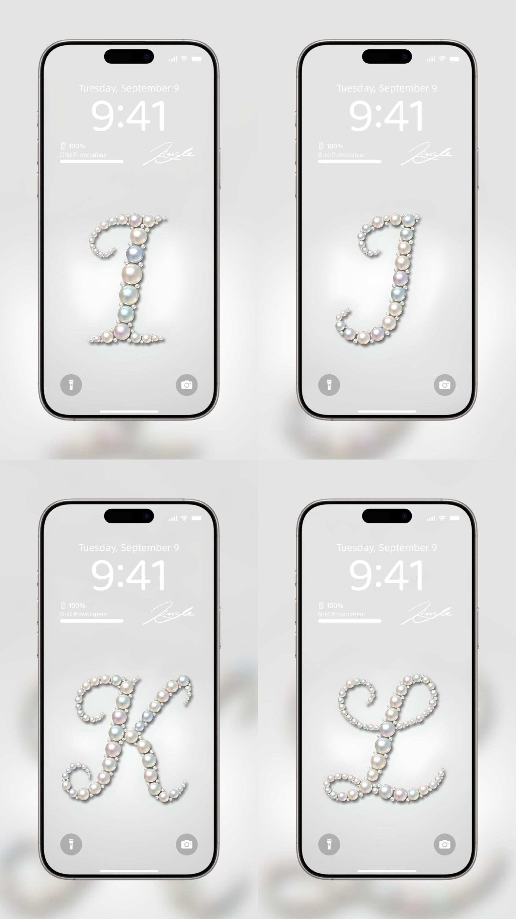 Mother of Pearl: The Monogram Edition | iPhone Wallpaper