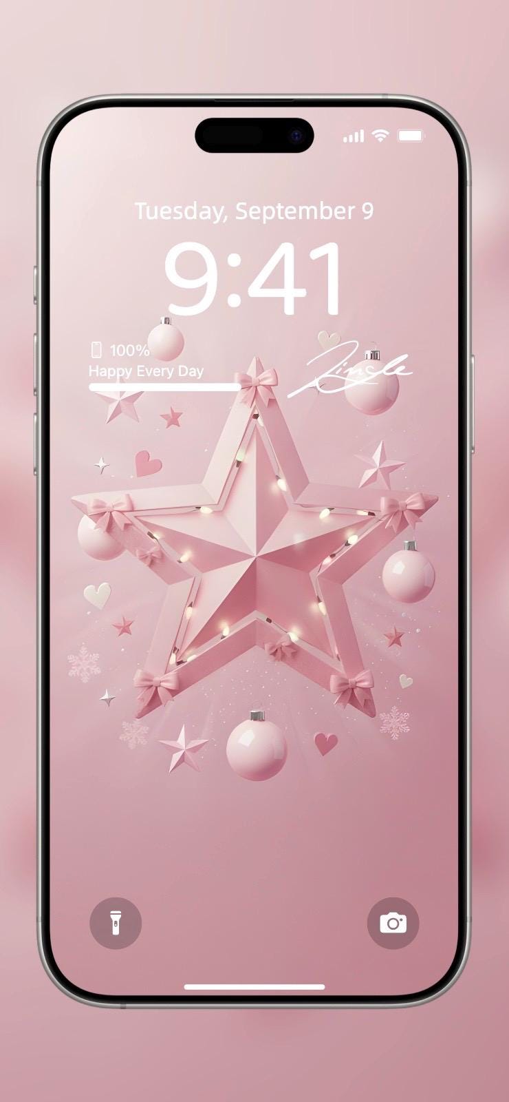 Pink Tinsel Tease ✨🎀 (4-pack digital download) | iPhone Wallpaper