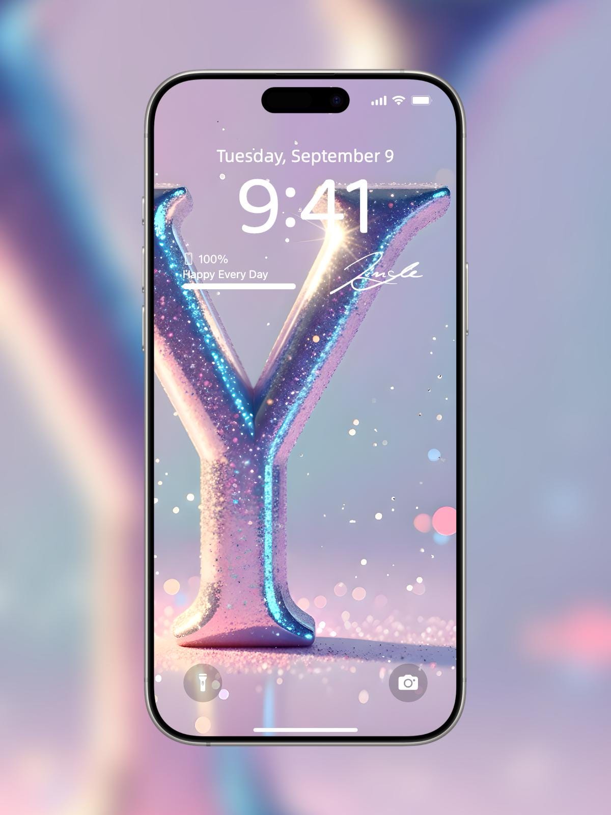 Dream Dusted ✨ 💖 (2-pack) | Custom Glitter iPhone Wallpaper