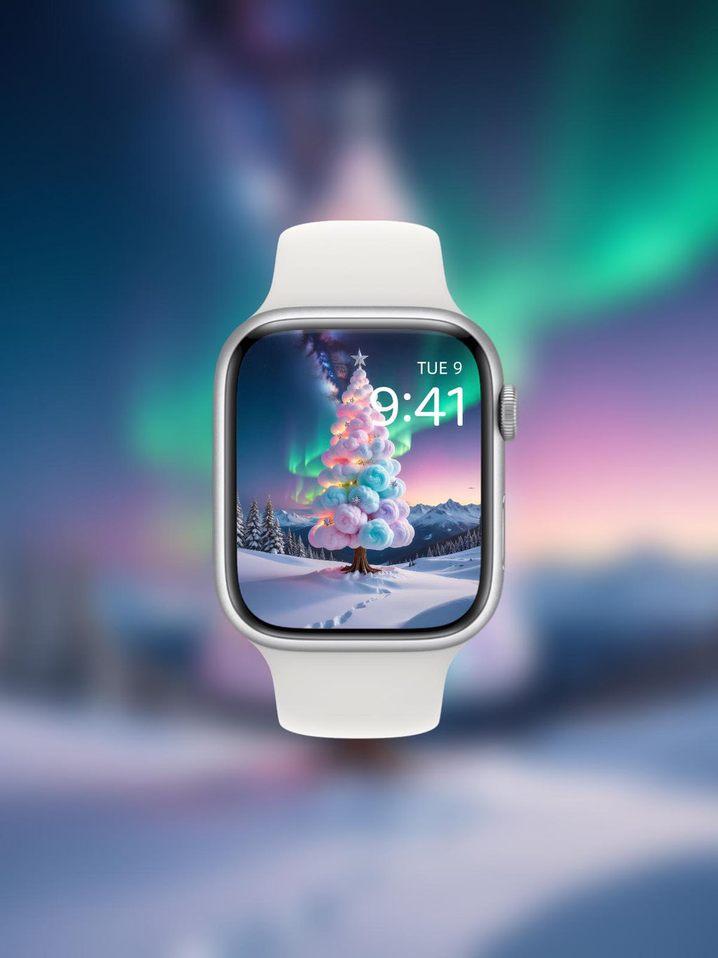 Cotton Cloud Noel ☁️ 🌲 (2-pack digital download) |Apple Watch Wallpaper