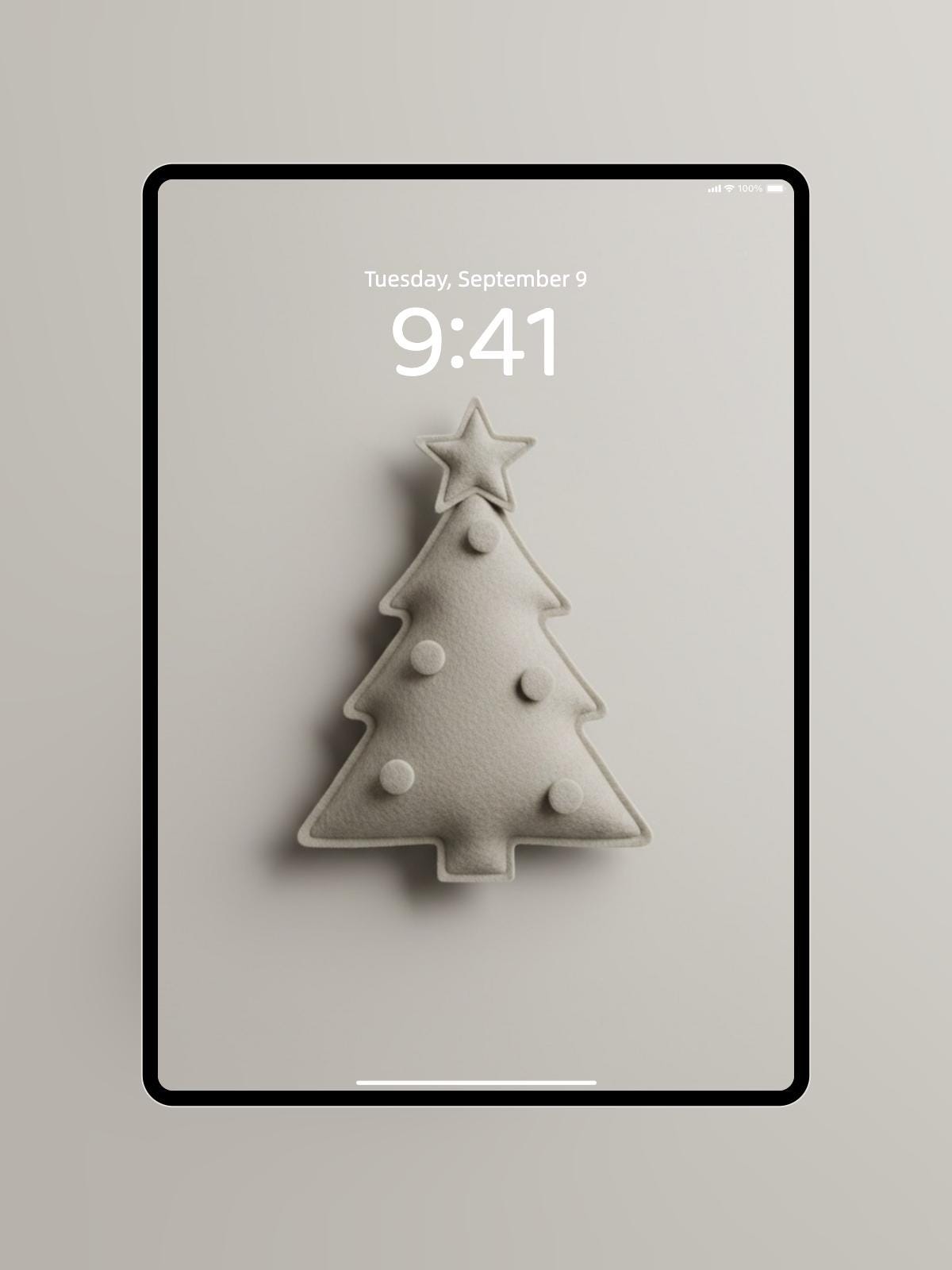 The Muted Christmas Collection 🎄 👑 iPad Christmas Wallpaper