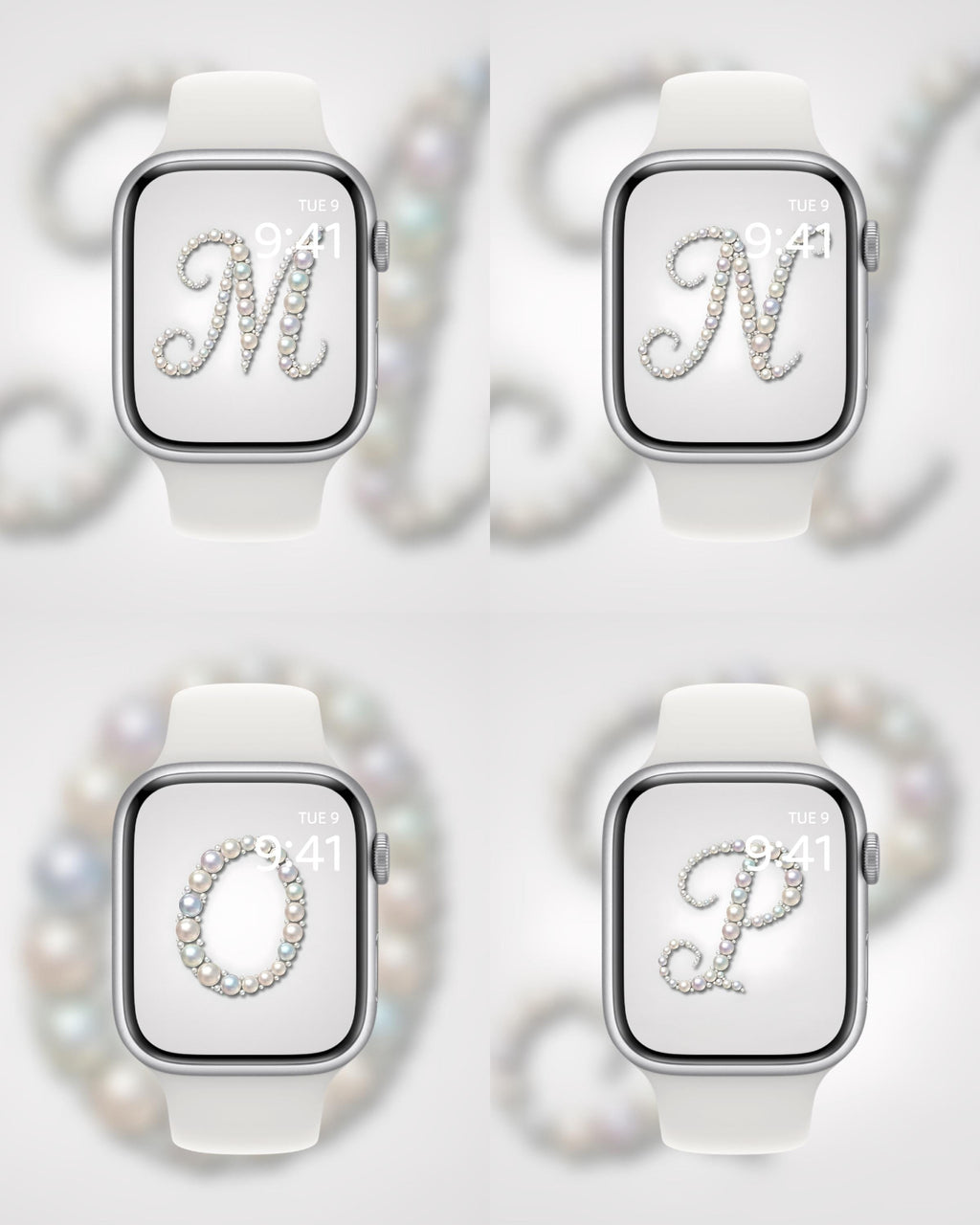 Mother of Pearl: The Monogram Edition (Digital Download) Apple Watch Wallpaper