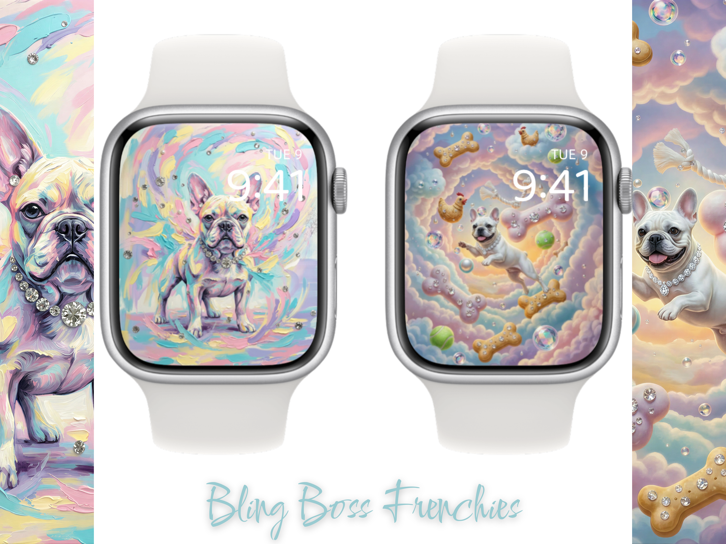 Bling Boss Frenchies (Apple Watch) Screen Styling Set