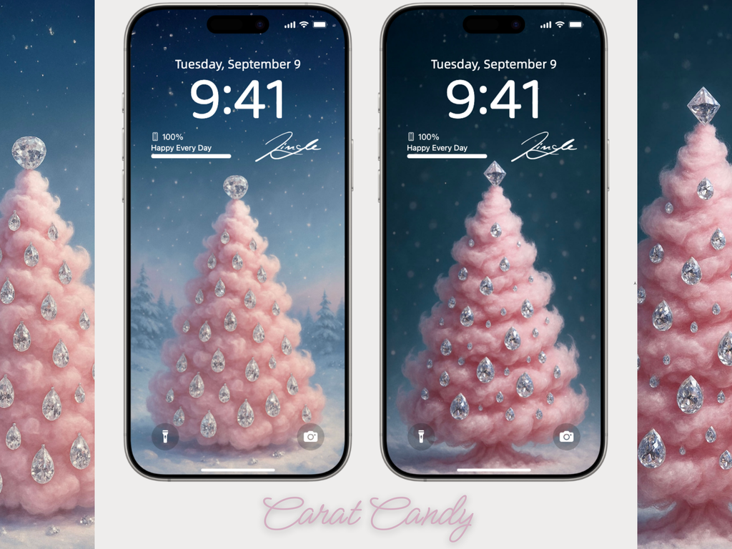 Carat Candy 💖 ✨(2-pack digital download) | iPhone Wallpaper