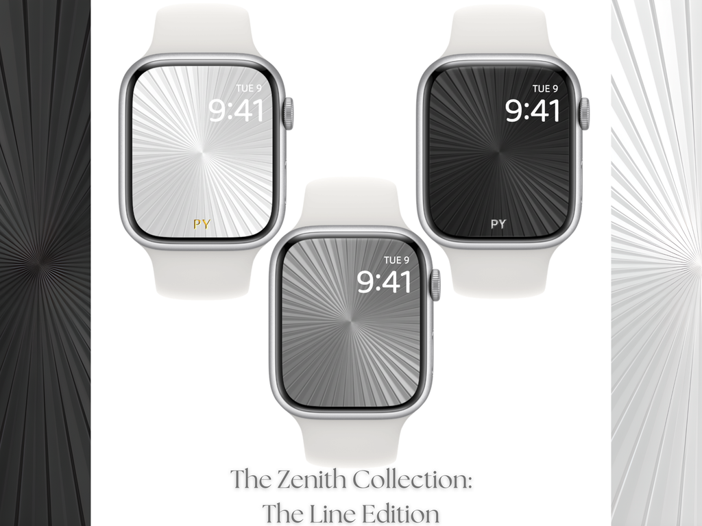 The Zenith Collection · The Line Edition (Apple Watch - Monochrome Edition) Elite Digital Jewellery Screen Styling Set
