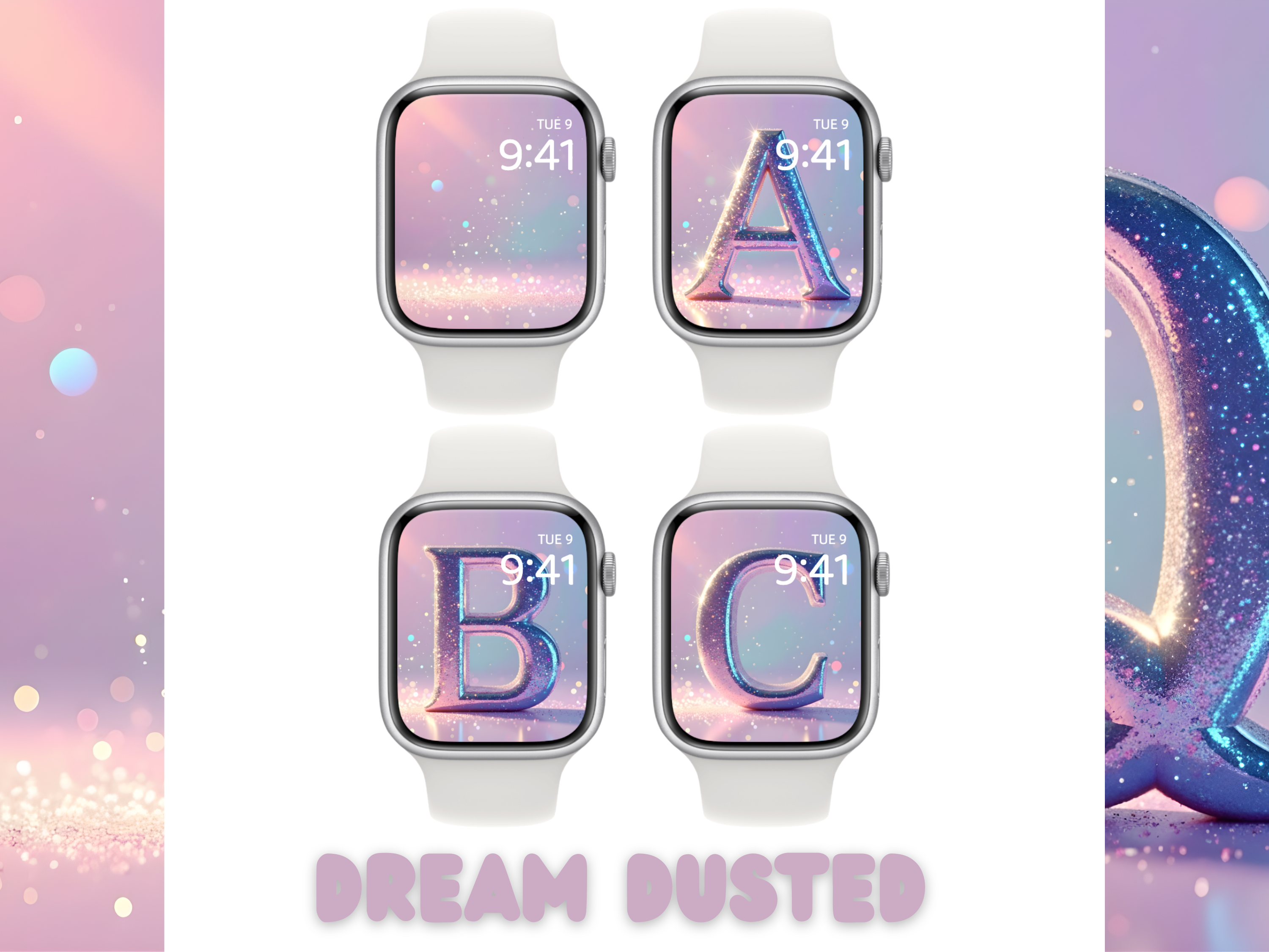 Dream Dusted · Custom Initial Screen Styling Set (Apple Watch)