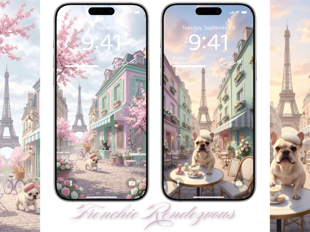 Frenchie Rendezvous (iPhone) Screen Styling Set