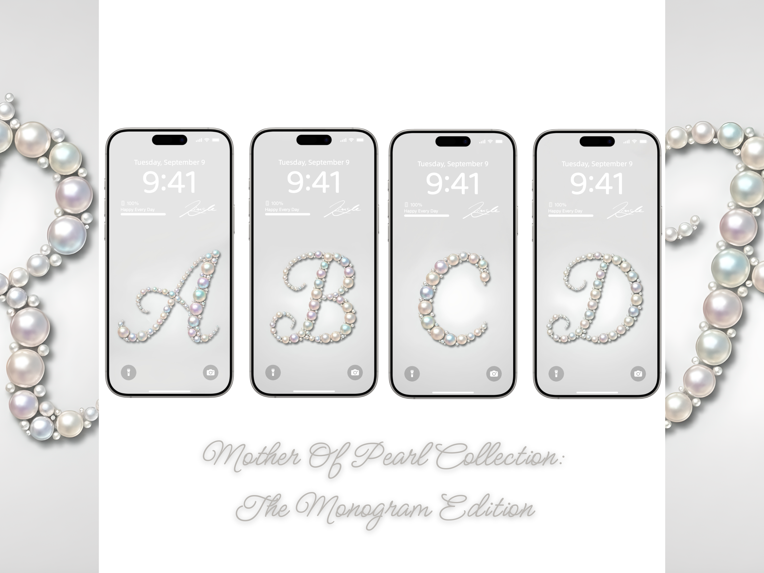 Mother of Pearl · The Monogram Edition (iPhone) Elite Digital Jewellery Screen Styling