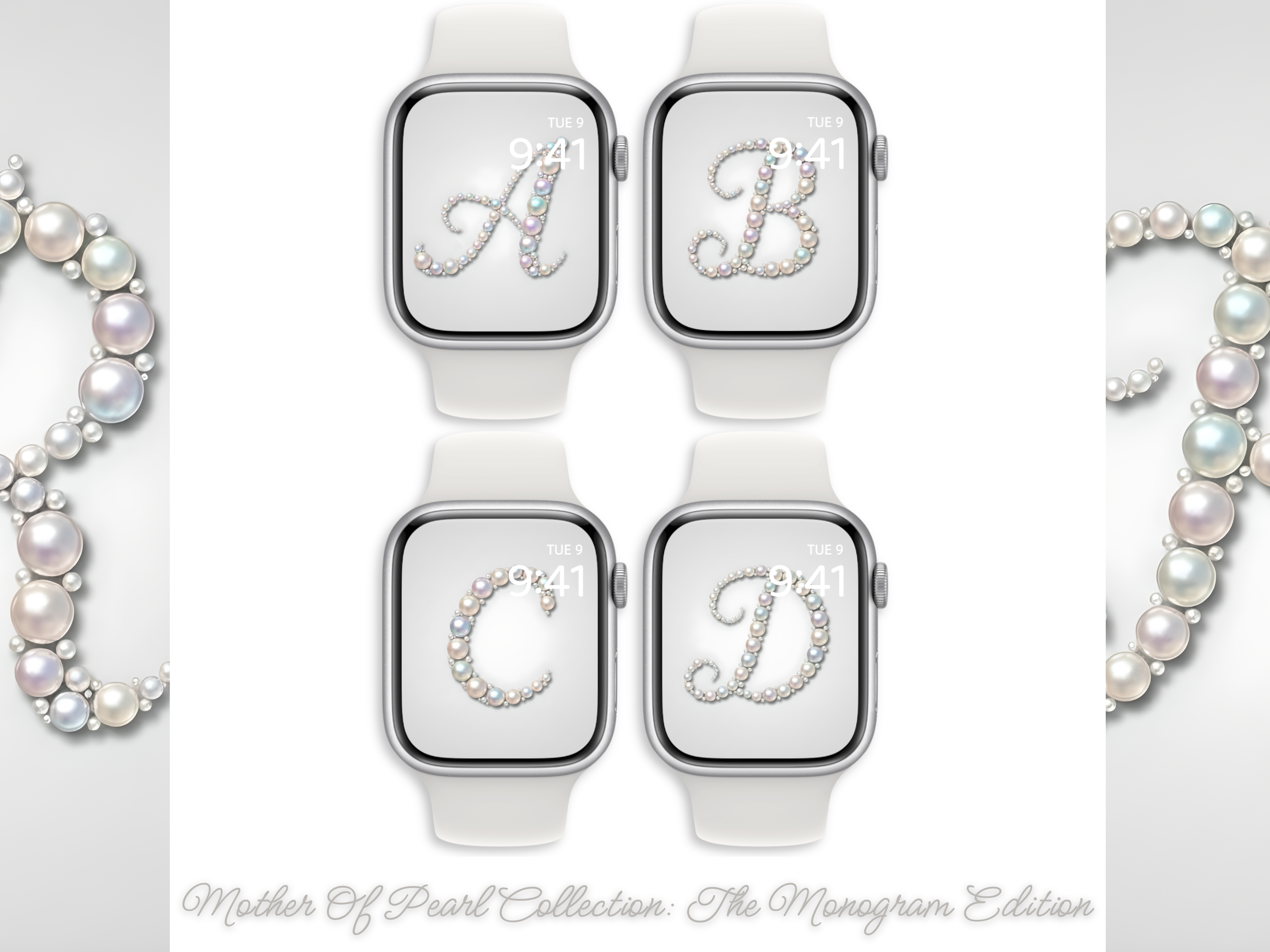 Mother of Pearl · The Monogram Edition (Apple Watch) Elite Digital Jewellery Screen Styling