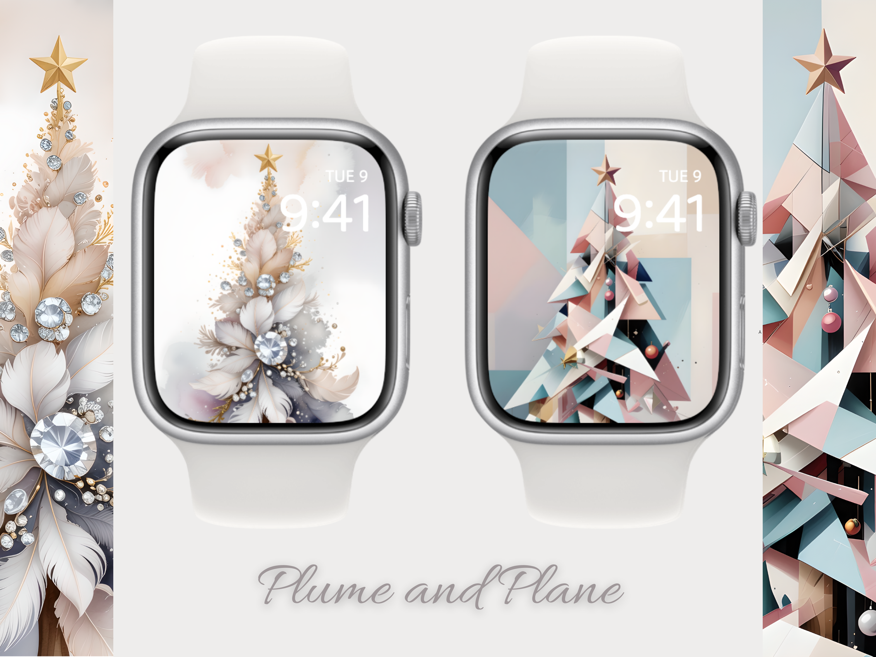 Plume and Plane 🕊️ ✨ (2-pack digital download) | Apple Watch Wallpaper