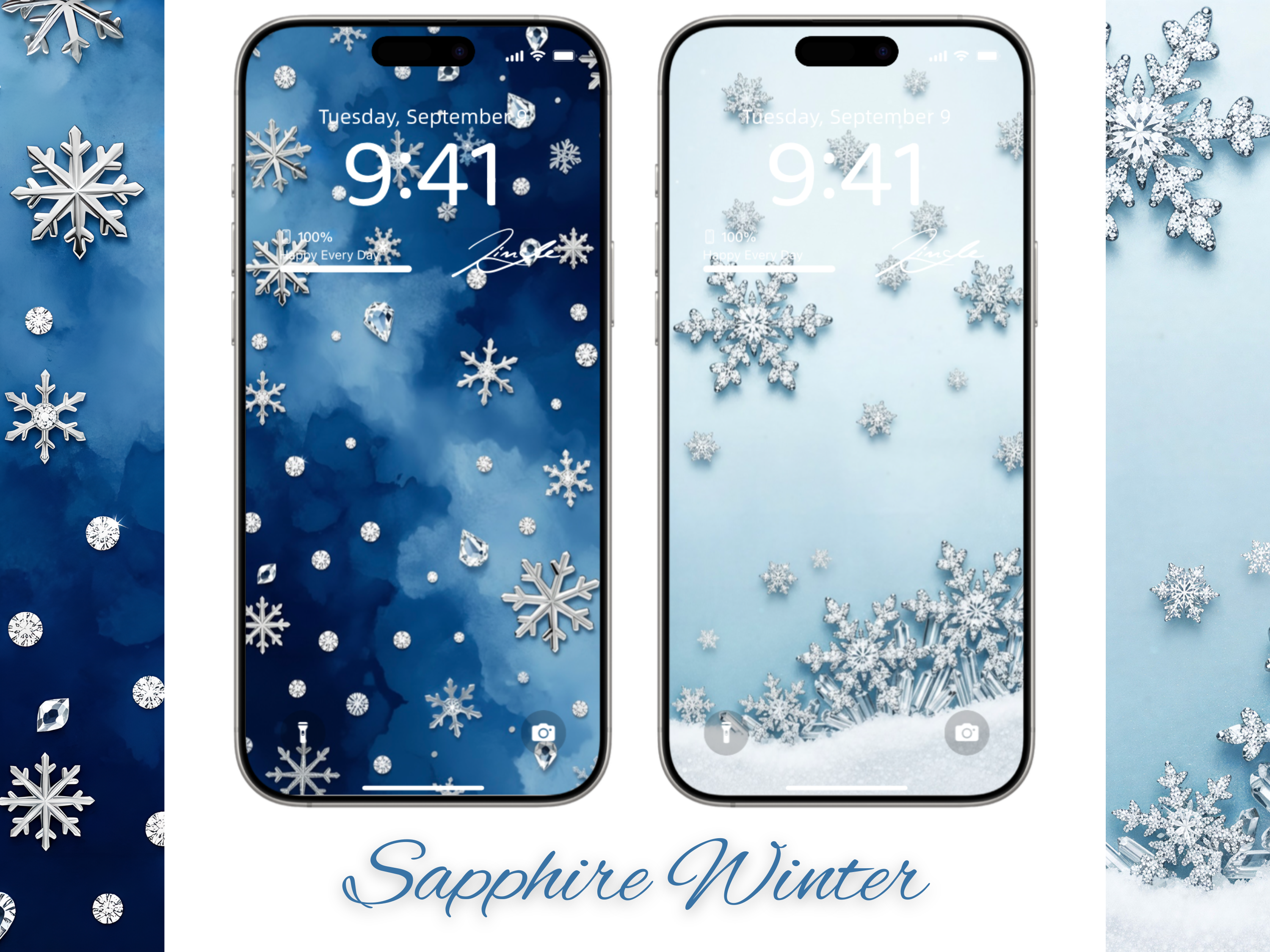 Sapphire Winter (iPhone) Screen Styling Set