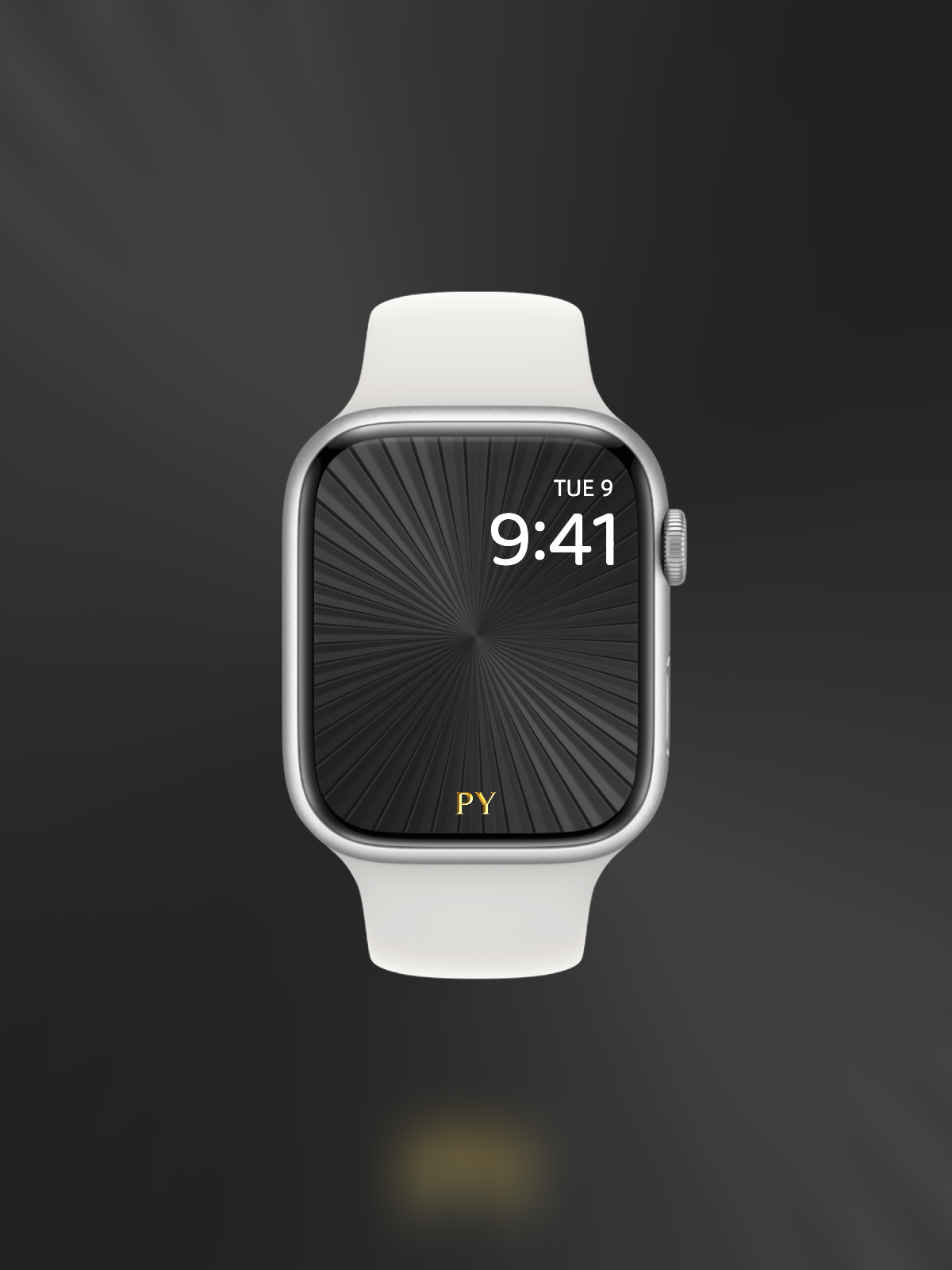 apple watch wallpaper dial black gold