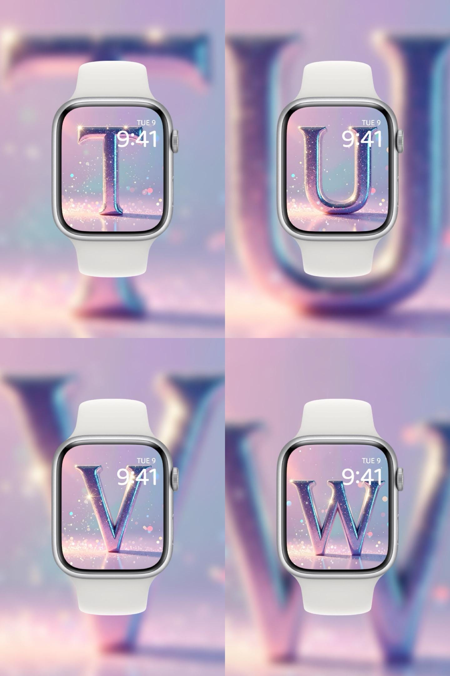 Dream Dusted ✨ 💖 (2-pack) | Custom Glitter Apple Watch Wallpaper