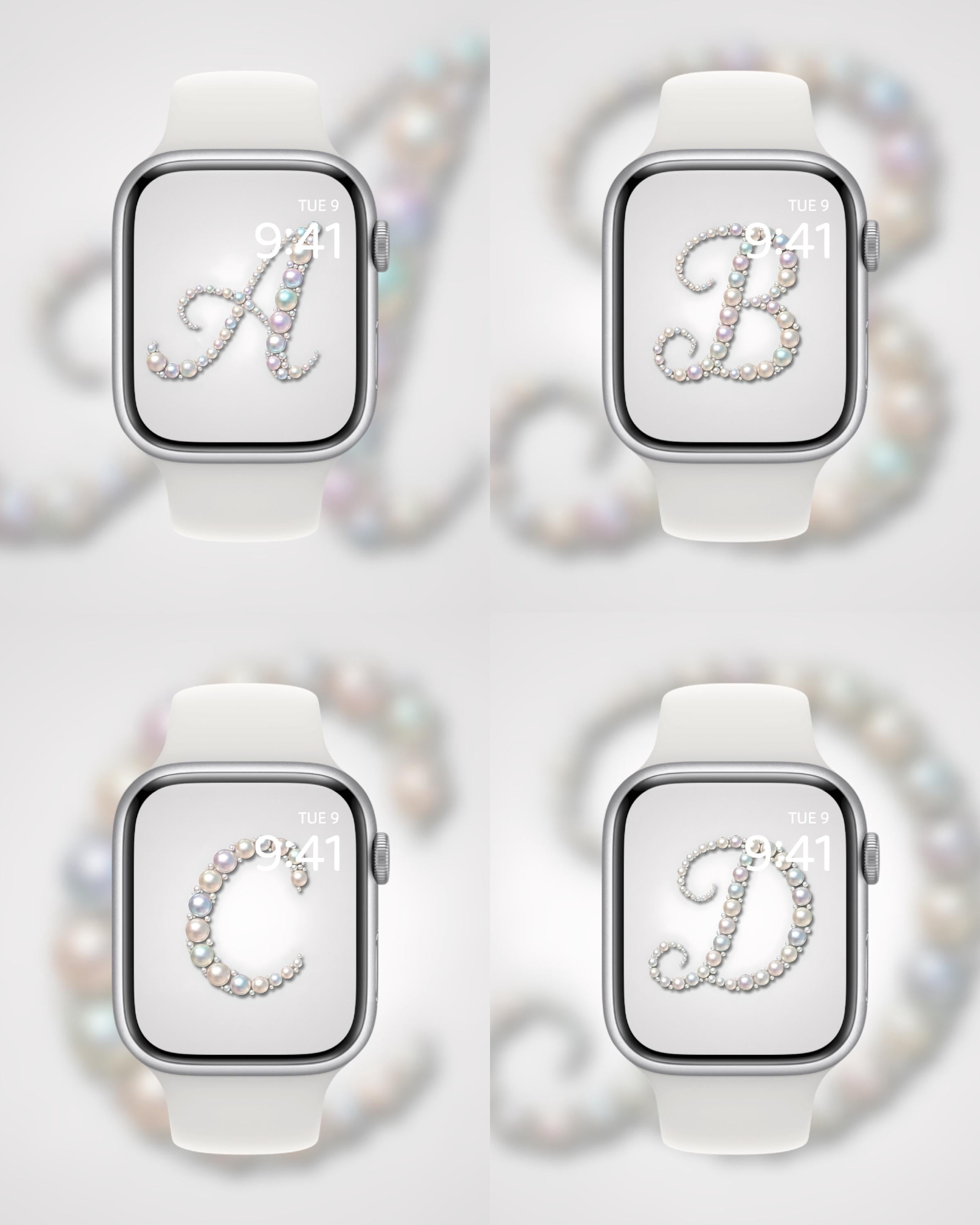 Mother of Pearl: The Monogram Edition (Digital Download) Apple Watch Wallpaper