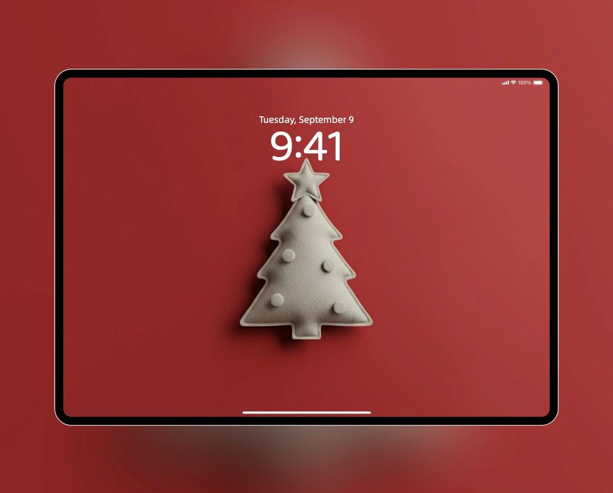 The Muted Christmas Collection 🎄 👑 iPad Christmas Wallpaper