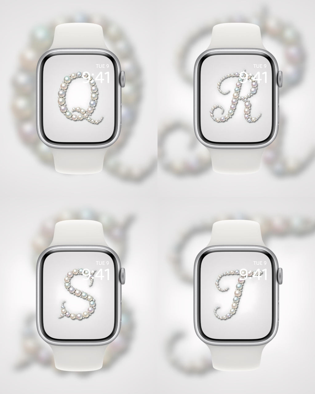 Mother of Pearl: The Monogram Edition (Digital Download) Apple Watch Wallpaper