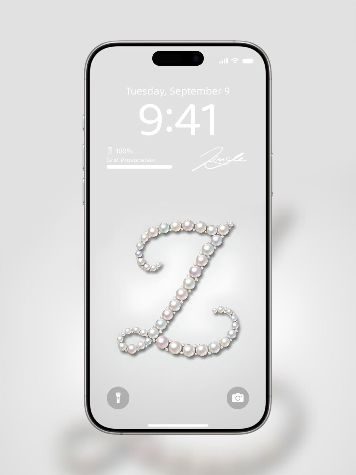 Mother of Pearl: The Monogram Edition | iPhone Wallpaper