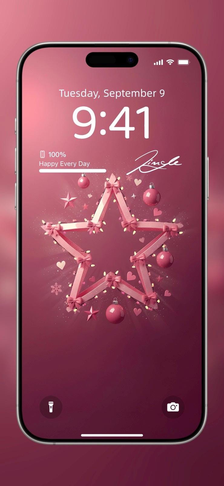 Pink Tinsel Tease ✨🎀 (4-pack digital download) | iPhone Wallpaper