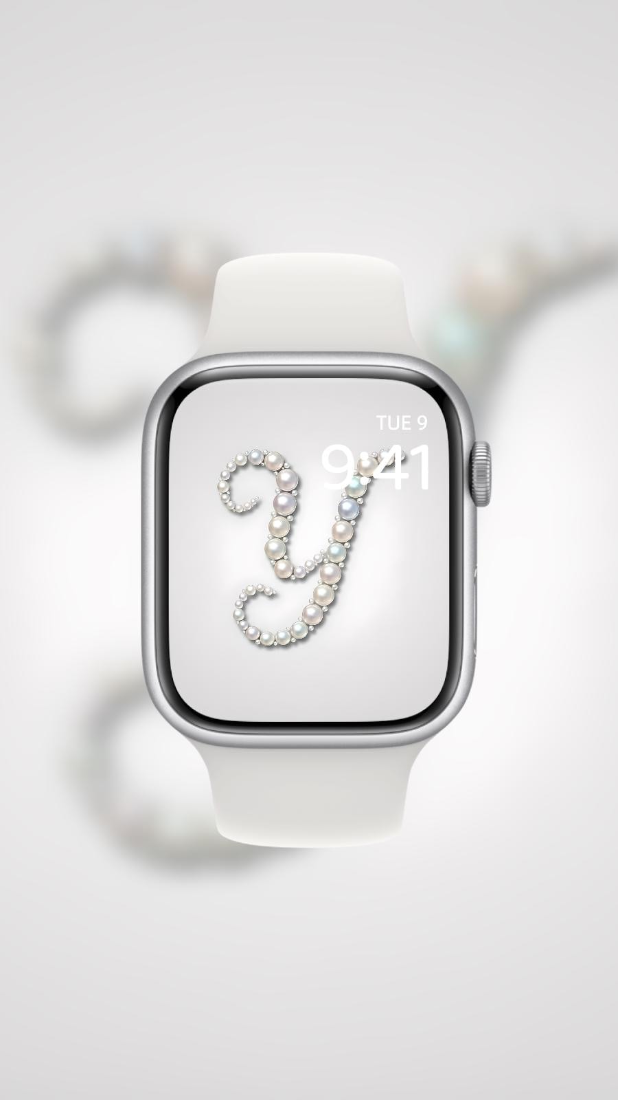 Mother of Pearl: The Monogram Edition (Digital Download) Apple Watch Wallpaper
