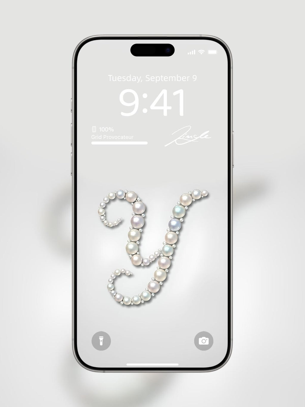 Mother of Pearl: The Monogram Edition | iPhone Wallpaper