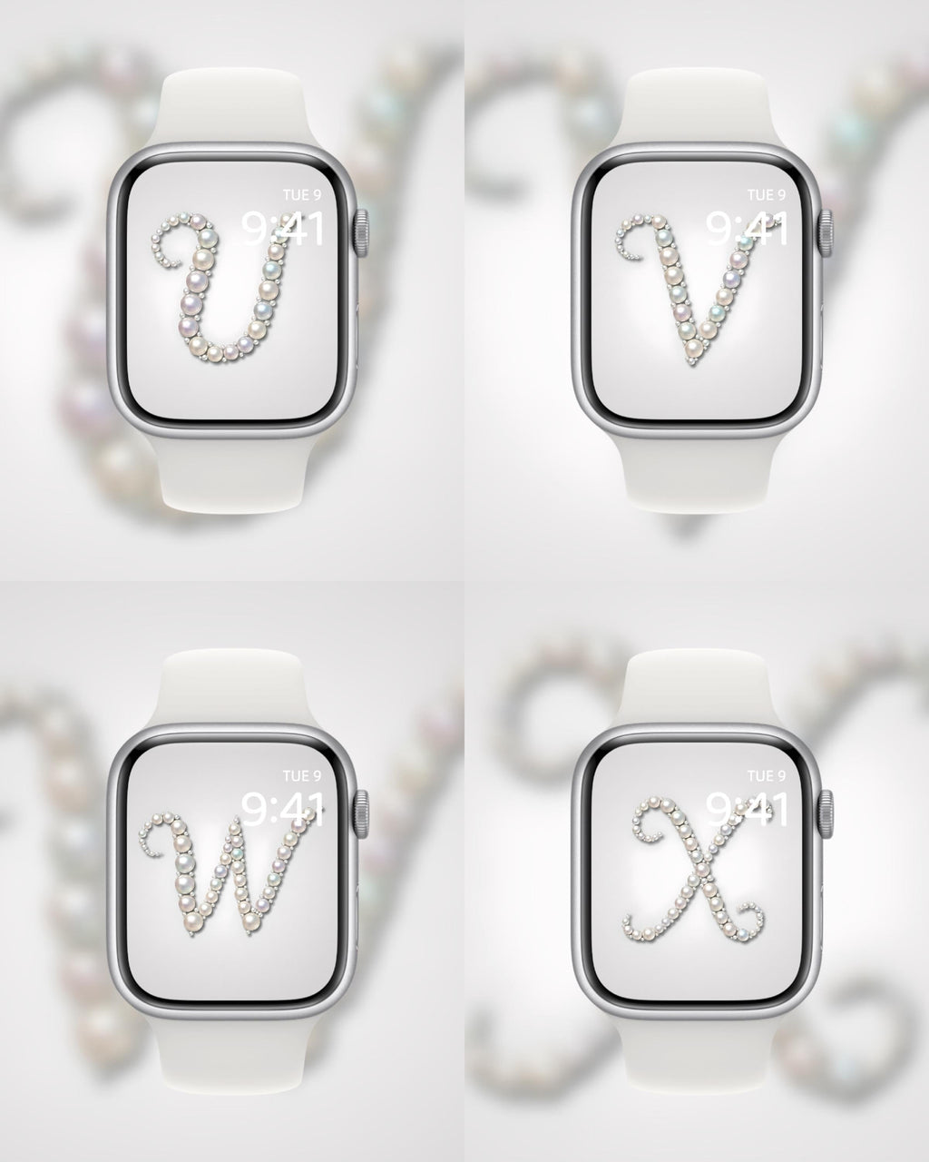 Mother of Pearl: The Monogram Edition (Digital Download) Apple Watch Wallpaper