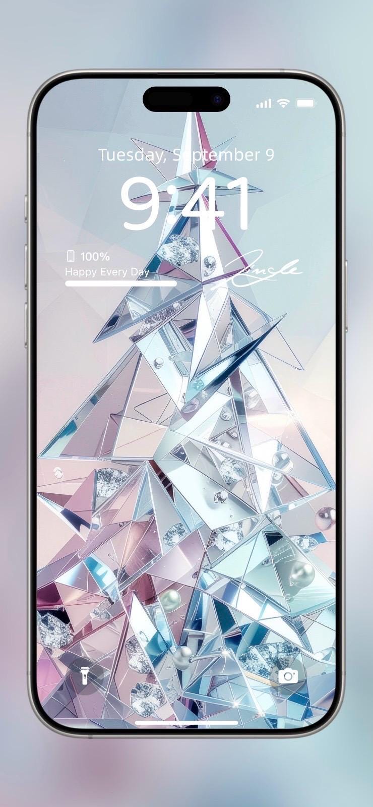 Rose Quartz and Frost 💎 ❄️ (2-pack digital download) | iPhone Wallpaper