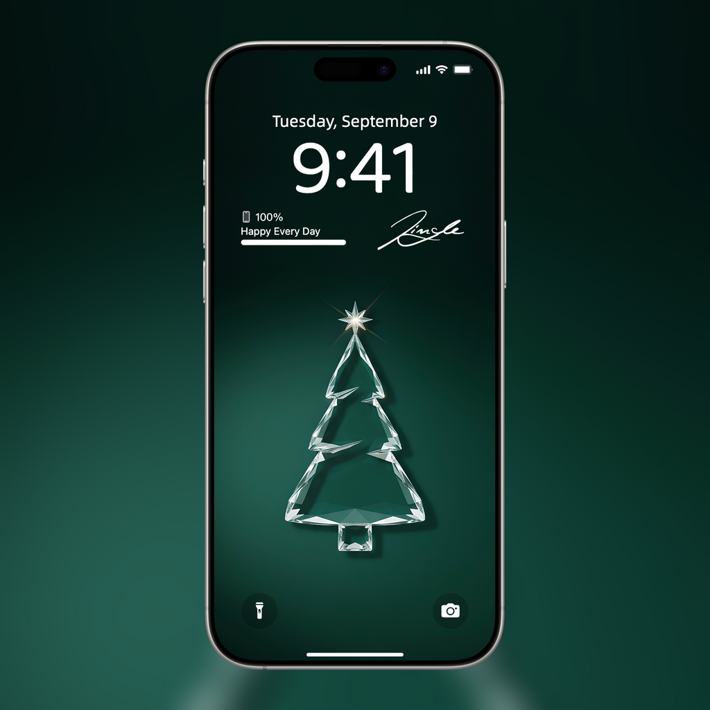 Christmas Reflections ❄️🌲 (2-pack digital download) | iPhone Wallpaper